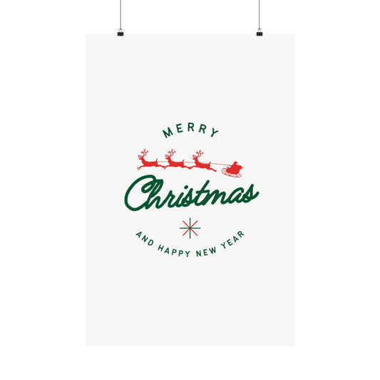 Matte Christmas Poster