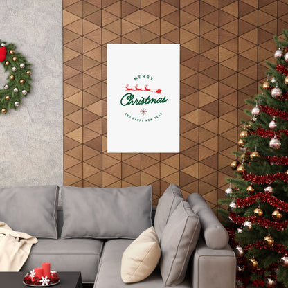 Matte Christmas Poster