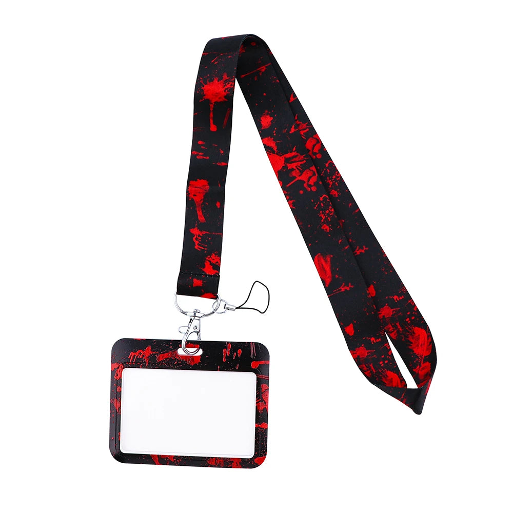 Medical Human Blood Lanyard ID Card Holder