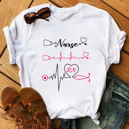 Nurse hearing aid graphic tee