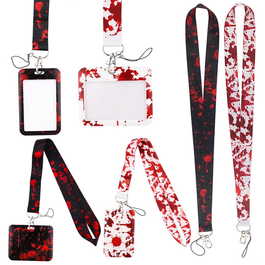 Medical Human Blood Lanyard ID Card Holder