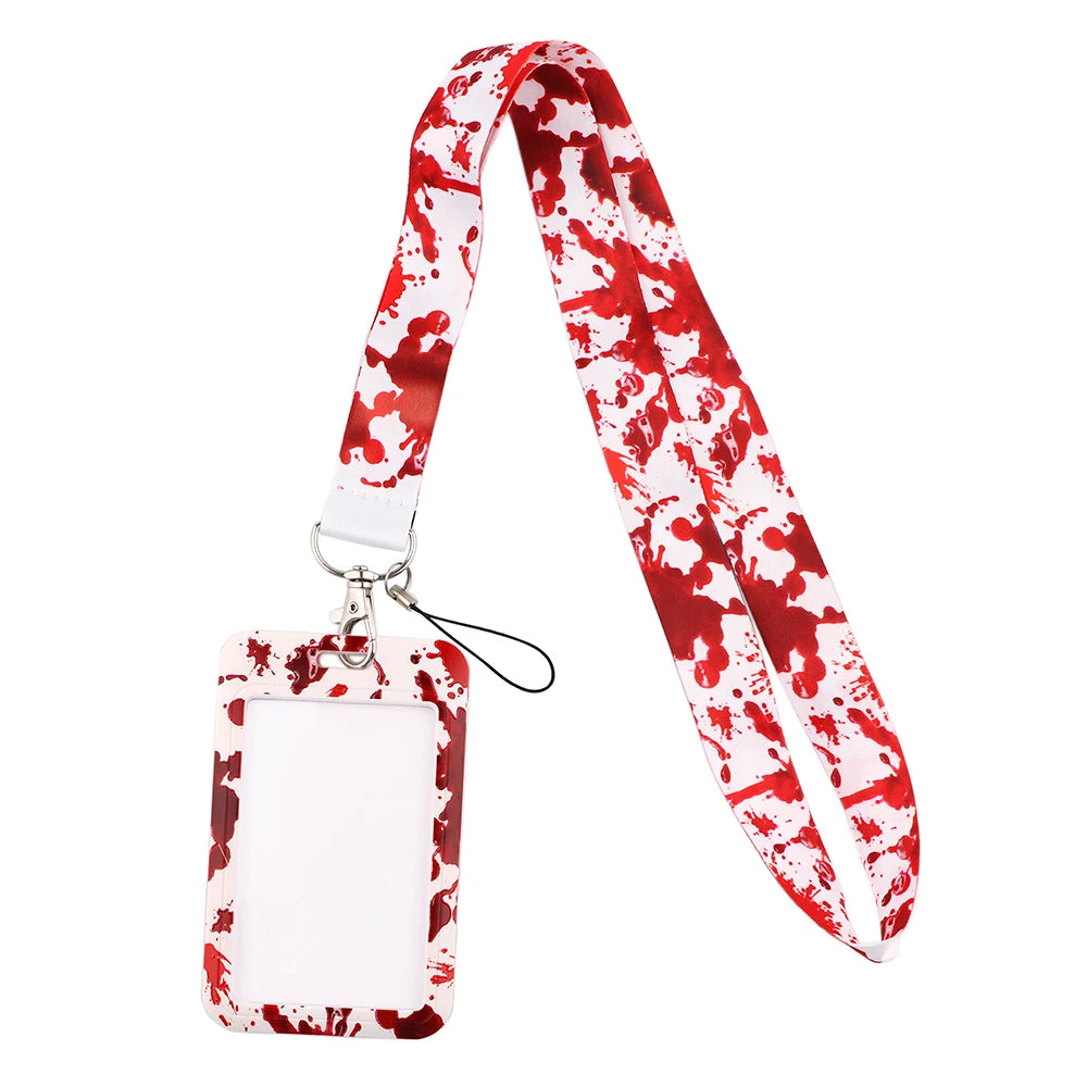 Medical Human Blood Lanyard ID Card Holder