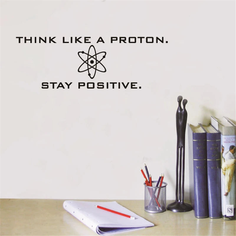 "Think like a proton" Study Room Art decor