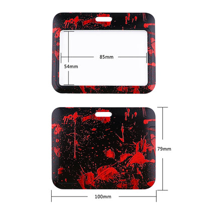 Medical Human Blood Lanyard ID Card Holder