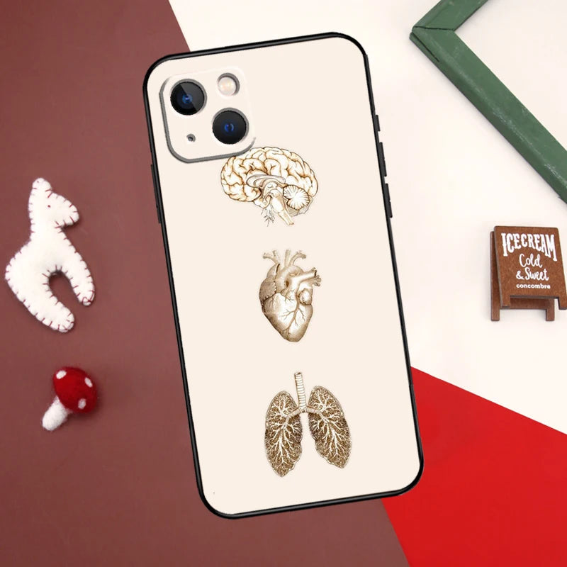 Medical Human Organs Heart Art iPhone Cases