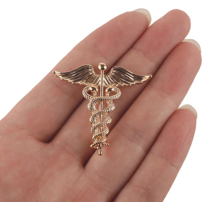 Medical Caduceus Brooch Snake Stick Wings Lapel Pins