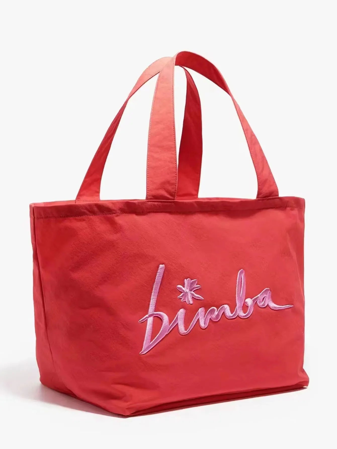 Letter Embroidered Tote Bag