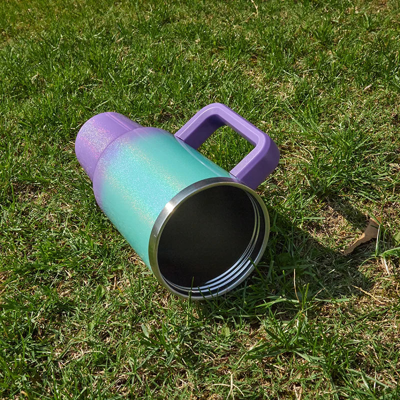 Holographic Rainbow Tumbler Insulated Mug