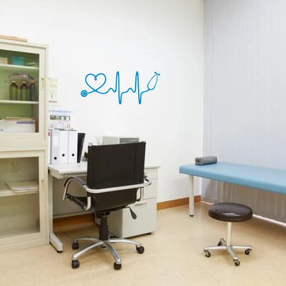 Wall Sticker Nurse Stethoscope Heartbeat