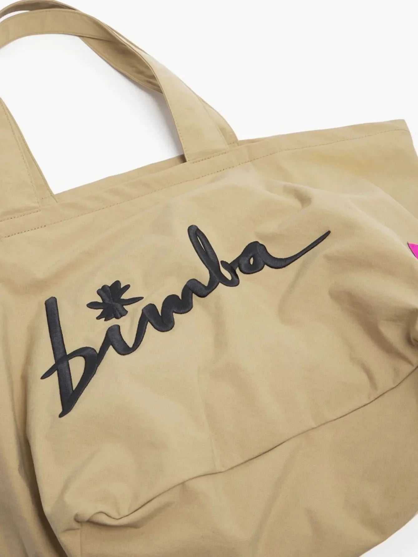 Letter Embroidered Tote Bag