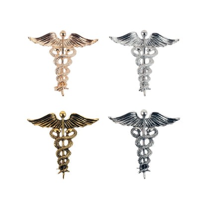 Medical Caduceus Brooch Snake Stick Wings Lapel Pins