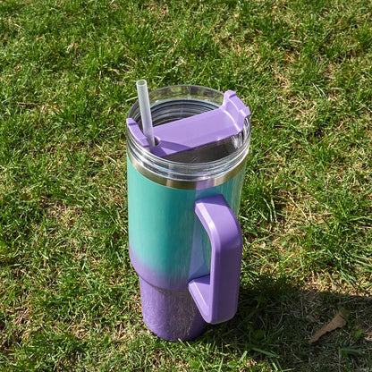 Holographic Rainbow Tumbler Insulated Mug