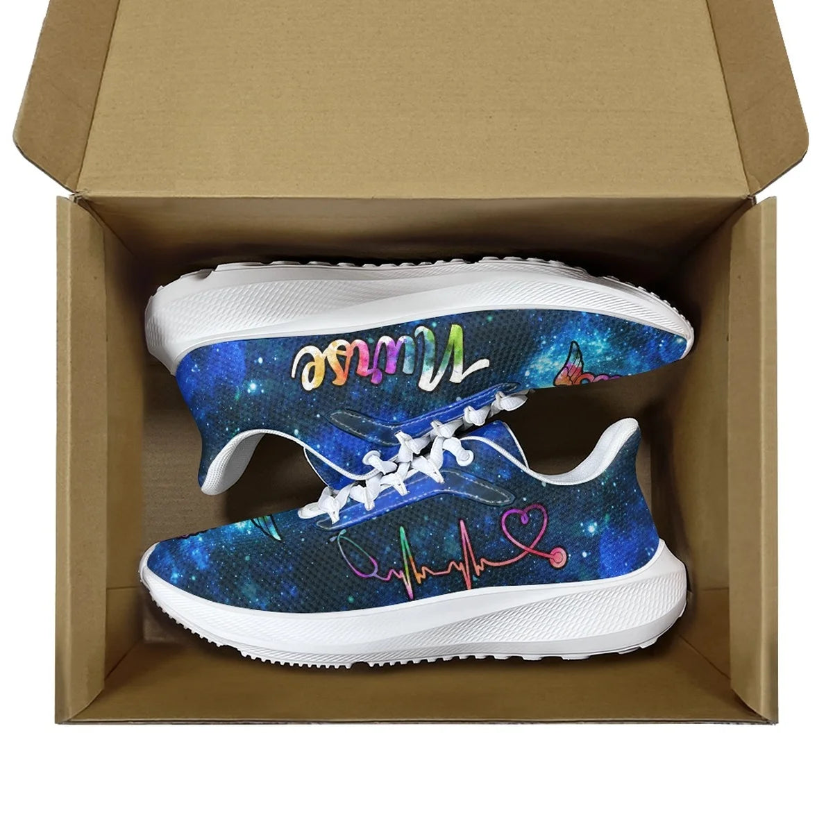 Pretty Galaxy Nurse Women Mesh Sneakers