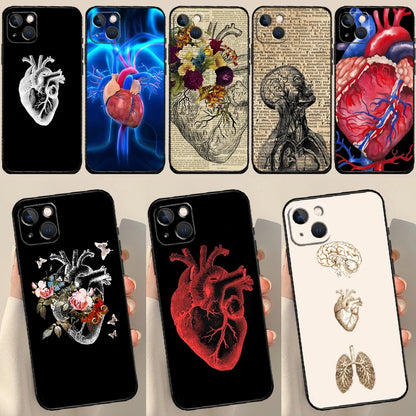 Medical Human Organs Heart Art iPhone Cases