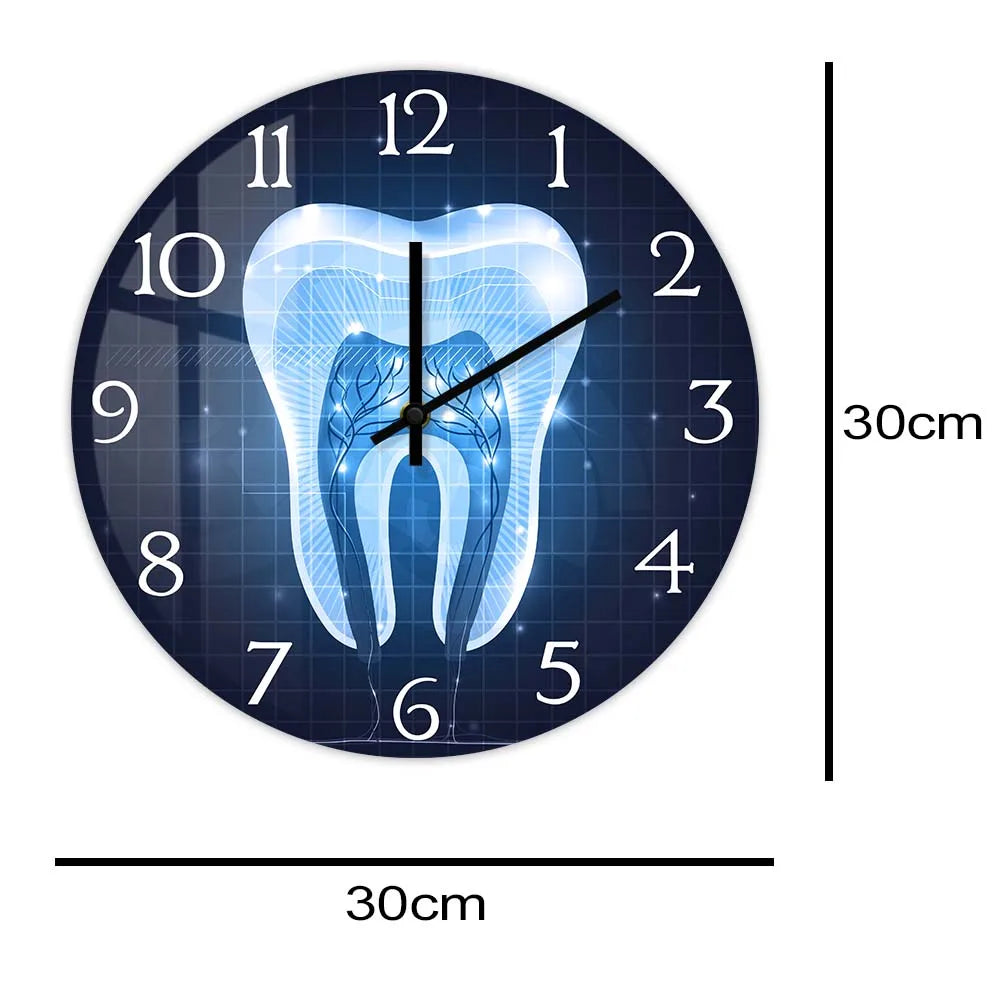 Tooth Anatomy Art Wall Clock