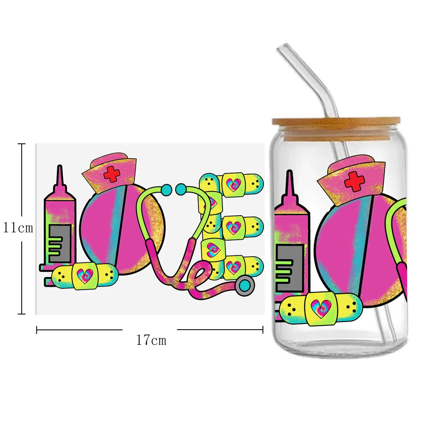 Doctor Nurse Series Sticker Cup Cool