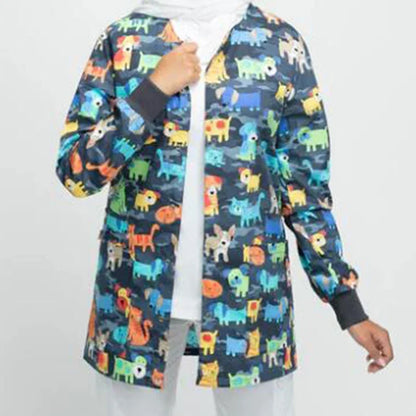 Jacket Scrub Top