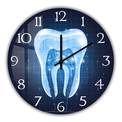 Tooth Anatomy Art Wall Clock