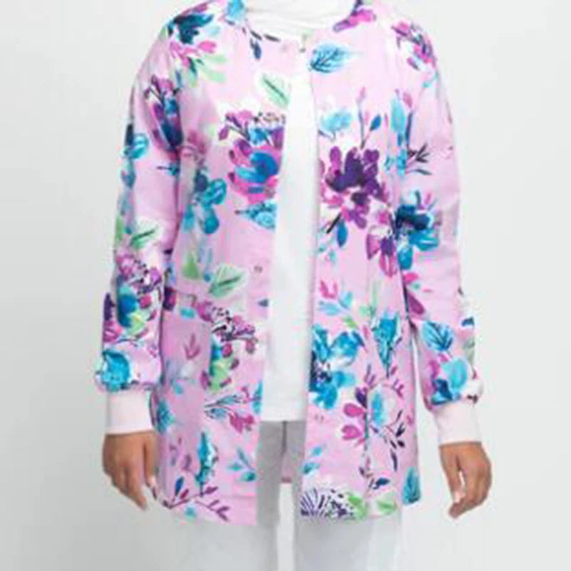 Jacket Scrub Top