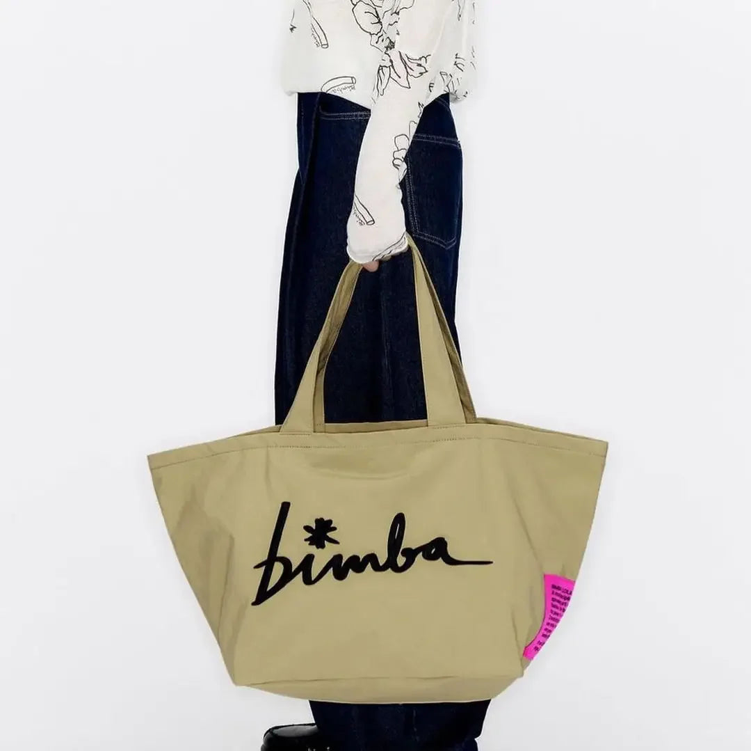 Letter Embroidered Tote Bag