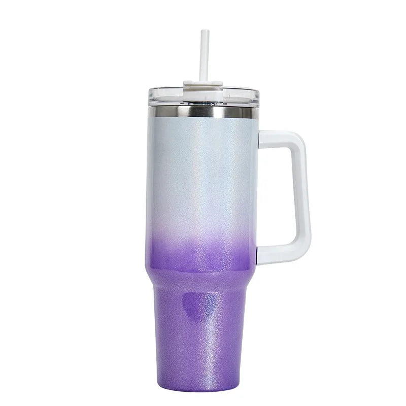 Holographic Rainbow Tumbler Insulated Mug