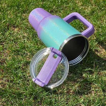 Holographic Rainbow Tumbler Insulated Mug